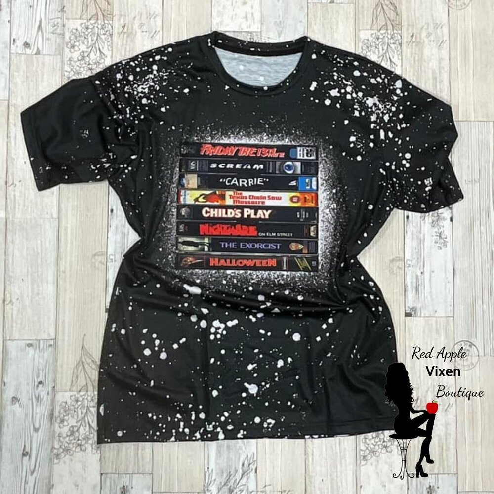 Horror VHS Collection Sublimated Graphic Tee